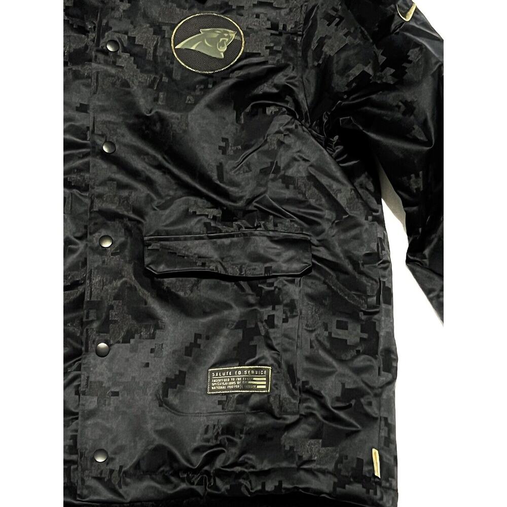 Nike Carolina Panthers XL Salute To Service Jacket NKDR-00A Sherpa-lined - Picture 2 of 16